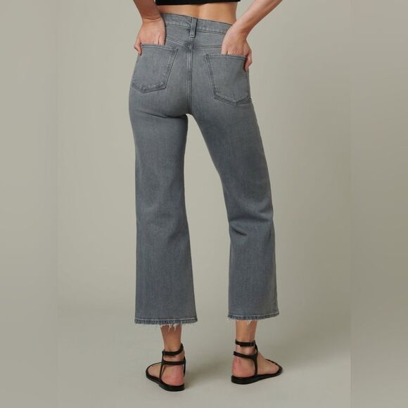 Joe’s Jeans The Blake High Rise Wide Leg Crop in Light Hearted Grey Wash Size 30 - Picture 7 of 16